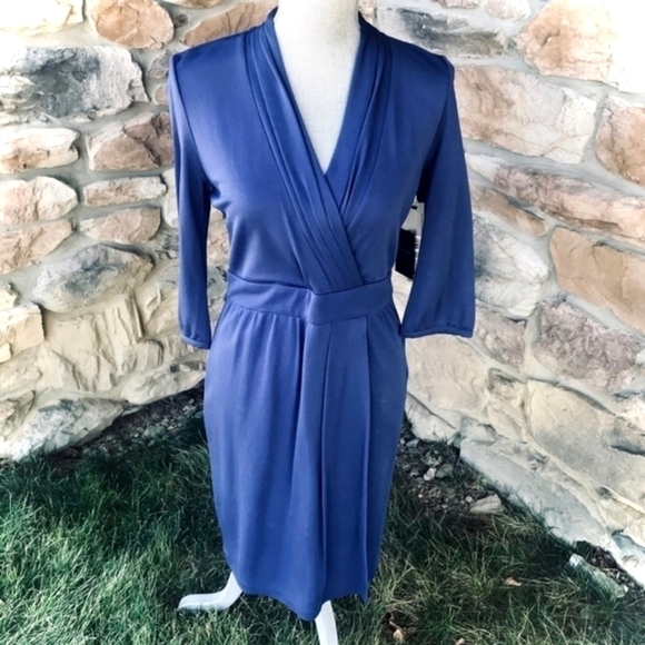 Classiques Entier Nordstrom‎ Blue Dress Size 10 NWT - Picture 2 of 8